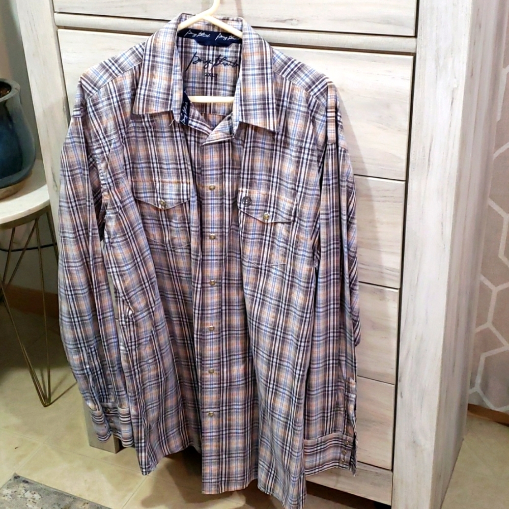 Wrangler Pearl Snap Western Shirt 2XLT